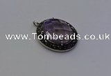 NGP6861 20*25mm oval light amethyst pendants wholesle