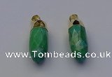 NGP6885 12*30mm - 15*30mm faceted bullet white howlite pendants