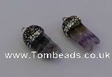 NGP6957 12*20mm - 10*25mm freeform amethyst pendants wholesale