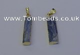 NGP7045 8*32mm - 10*30mm rectangle blue kyanite pendants