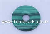 NGP705 35mm natural malachite gemstone donut pendant