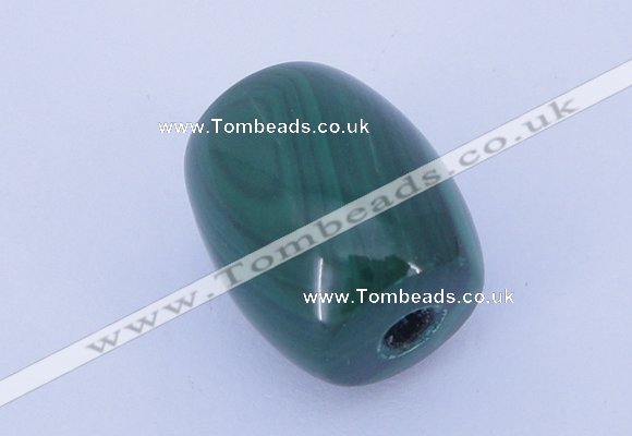 NGP707 16*19mm drum natural malachite gemstone pendant