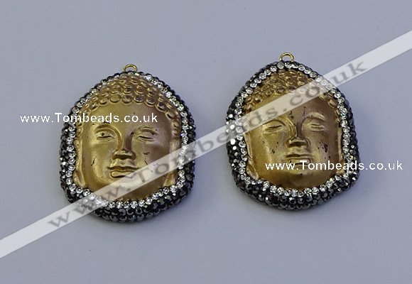 NGP7090 30*40mm buddha white jade pendants wholesale