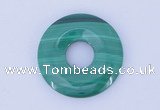 NGP718 8*25mm natural malachite gemstone donut pendant