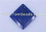 NGP720 6*32mm diamond natural lapis lazuli gemstone pendant