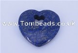 NGP723 26*26mm heart natural lapis lazuli gemstone pendant