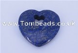 NGP723 26*26mm heart natural lapis lazuli gemstone pendant