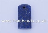 NGP724 14*29mm rectangle natural lapis lazuli gemstone pendant