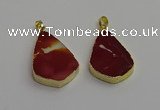 NGP7247 22*35mm flat teardrop mookaite gemstone pendants