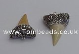 NGP7340 25*35mm - 30*38mm shark teeth pendants wholesale