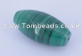 NGP735 18*36mm rice natural malachite gemstone pendant wholesale