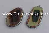 NGP7471 30*50mm - 35*55mm freeform imperial jasper beads