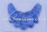 NGP75 Fashion blue lace agate gemstone pendants set jewelry wholesale