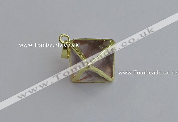 NGP7553 20*22mm white crystal pendants wholesale