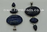 NGP8034 50*82mm - 52*86mm lapis lazuli pendant set jewelry