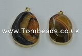 NGP8626 32*45mm - 46*48mm freeform druzy agate pendants wholesale