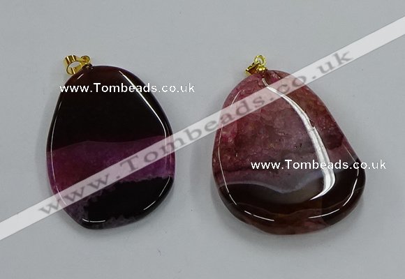 NGP8638 30*45mm - 35*50mm freeform druzy agate pendants wholesale