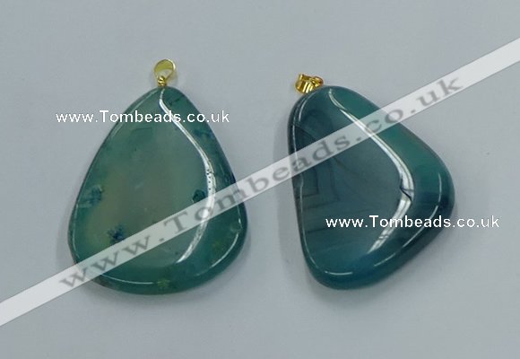 NGP8645 30*45mm - 35*50mm freeform agate pendants wholesale
