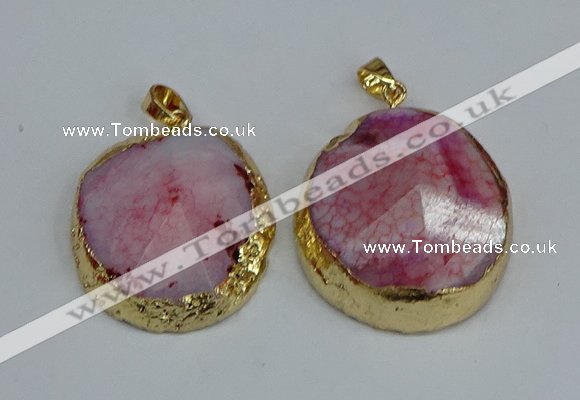 NGP8690 28*35mm - 30*40mm freeform agate pendants wholesale