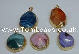 NGP8695 28*35mm - 30*40mm freeform agate pendants wholesale