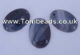 NGP874 5PCS 24*34mm oval agate gemstone pendants wholesale