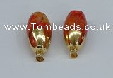 NGP8746 17*30mm rice agate gemstone pendants wholesale