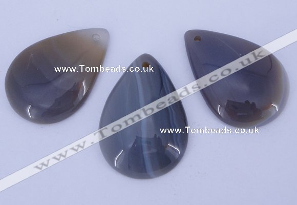 NGP875 5PCS 28*38mm flat teardrop agate gemstone pendants wholesale