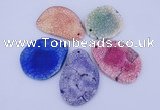 NGP877 5PCS 40-50mm*50-70mm freeform agate gemstone pendants