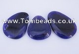 NGP879 5PCS 40-45mm*50-65mm freeform agate gemstone pendants