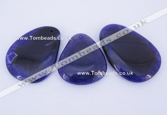 NGP879 5PCS 40-45mm*50-65mm freeform agate gemstone pendants