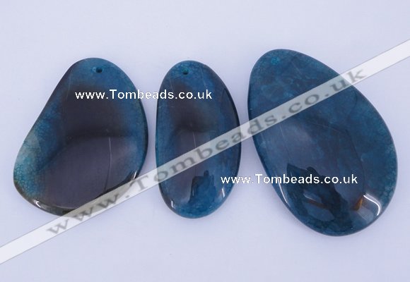 NGP880 5PCS 30-50mm*55-70mm freeform agate gemstone pendants