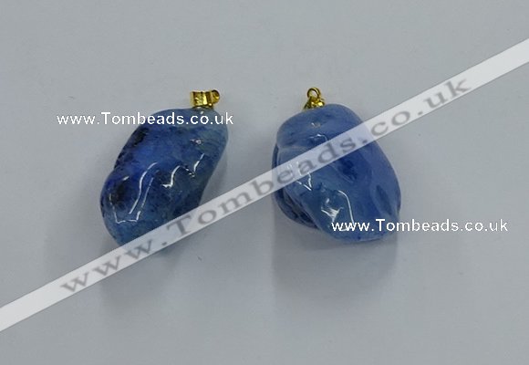 NGP8839 20*25mm - 30*40mm nuggets agate pendants wholesale