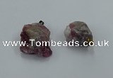 NGP8860 20*25mm - 30*40mm nuggets tourmaline pendants wholesale