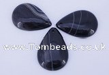 NGP887 5PCS 27*38mm flat teardrop agate gemstone pendants wholesale