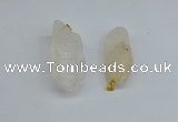 NGP8878 16*38mm - 25*60mm sticks white crystal pendants wholesale