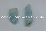 NGP8883 16*38mm - 25*60mm sticks crackle quartz pendants wholesale