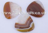 NGP893 5PCS 39*39mm triangle agate druzy geode gemstone pendants