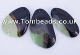 NGP901 5PCS 30-40mm*50-70mm freeform agate druzy geode gemstone pendants