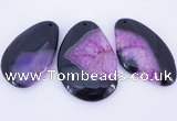 NGP903 5PCS 35-45mm*55-70mm freeform agate druzy geode gemstone pendants