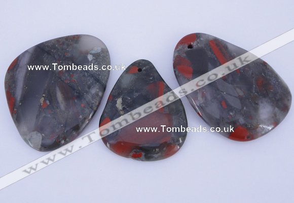 NGP940 5PCS 35-45mm*45-65mm freeform jasper gemstone pendants