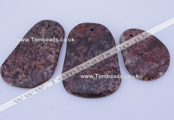 NGP941 5PCS 35-45mm*45-65mm freeform jasper gemstone pendants