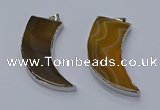 NGP9501 22*60mm - 25*65mm horn agate gemstone pendants wholesale