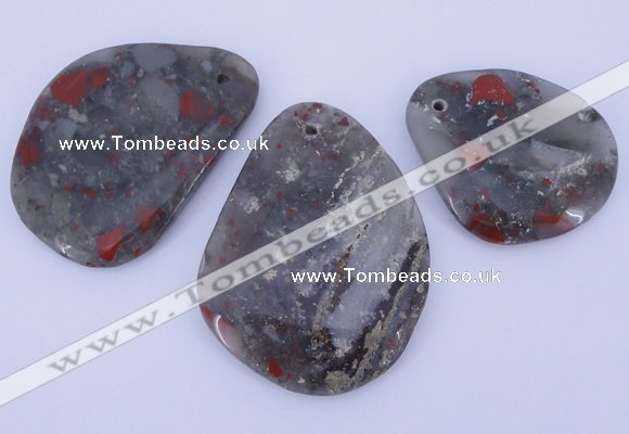 NGP953 5PCS 35-50mm*45-60mm freeform jasper gemstone pendants