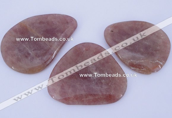 NGP956 5PCS 35-50mm*50-60mm freeform quartz gemstone pendants