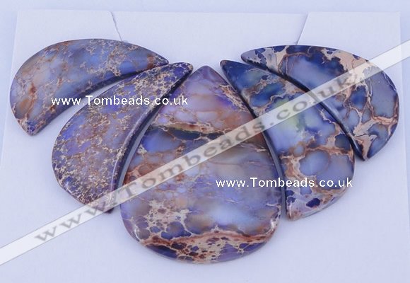 NGP96 Dyed imperial jasper gemstone pendants set jewelry wholesale