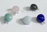 NGP9702 10mm teardrop  mixed gemstone pendants wholesale