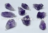 NGP9750 10*16mm-18*25mm freeform amethyst pendants wholesale