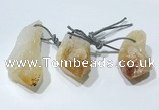 NGP9757 20*30mm-25*55mm freeform citrine pendants wholesale