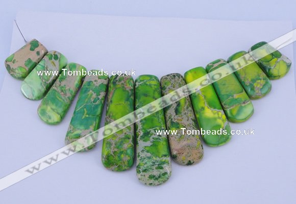 NGP98 Dyed imperial jasper gemstone pendants set jewelry wholesale