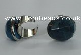 NGR04 18*25mm - 22*28mm faceted nuggets agate gemstone rings